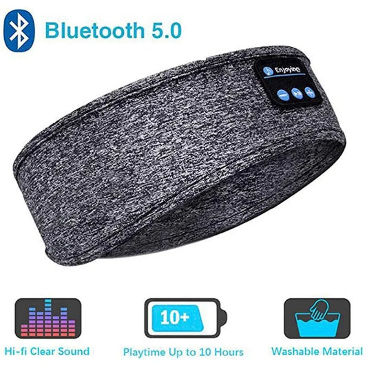 Experience Ultimate Comfort and Sound with Fone Bluetooth Sports Headband Earphones - Perfect for Music and Sleep!