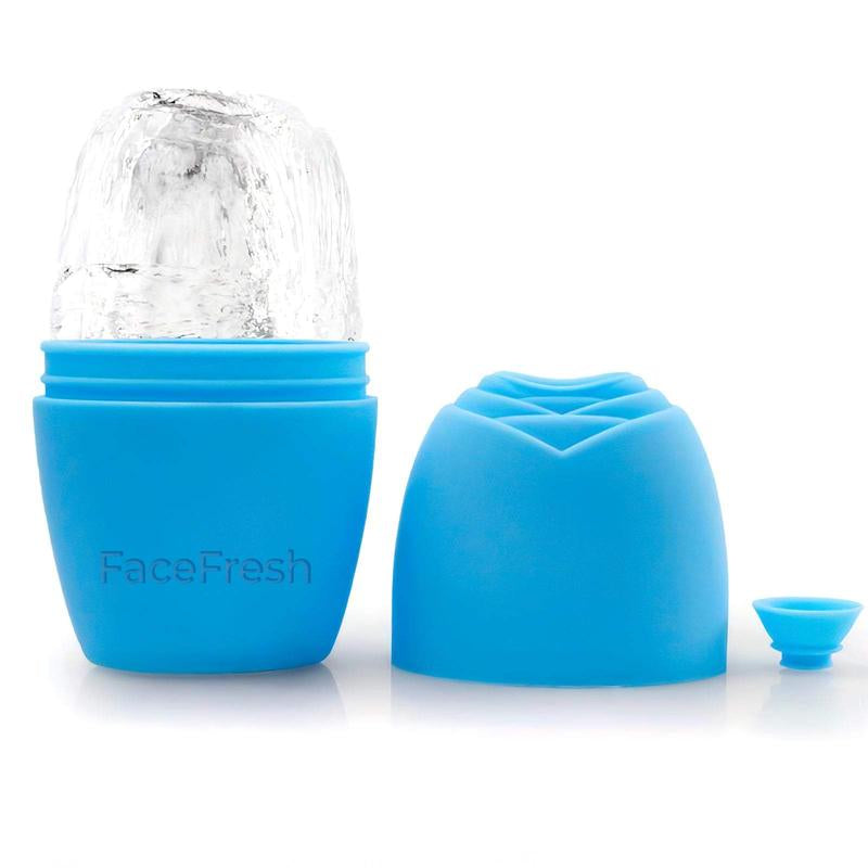 Revitalize Your Skin with the FaceFresh Ice Massager - Banish Eye Bags, Sculpt Your Jawline, and Achieve a Youthful Glow!