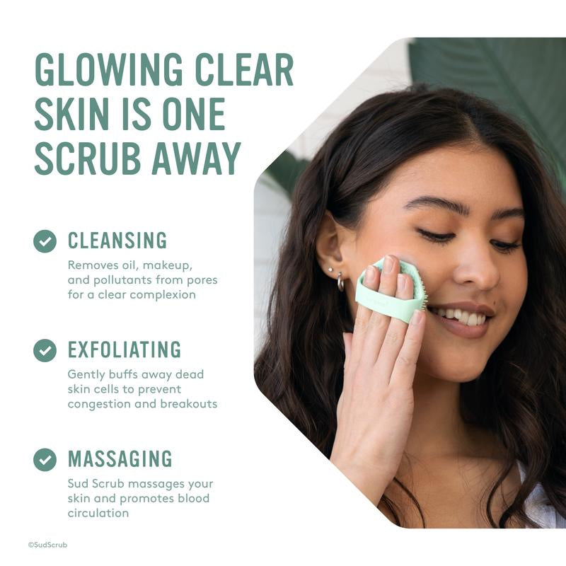 Revitalize Your Skin with Sud Scrub: The Ultimate Antimicrobial Silicone Face Scrubber for Gentle Exfoliation and Acne Control