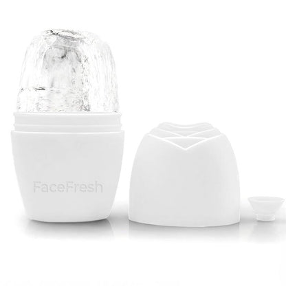 Revitalize Your Skin with the FaceFresh Ice Massager - Banish Eye Bags, Sculpt Your Jawline, and Achieve a Youthful Glow!