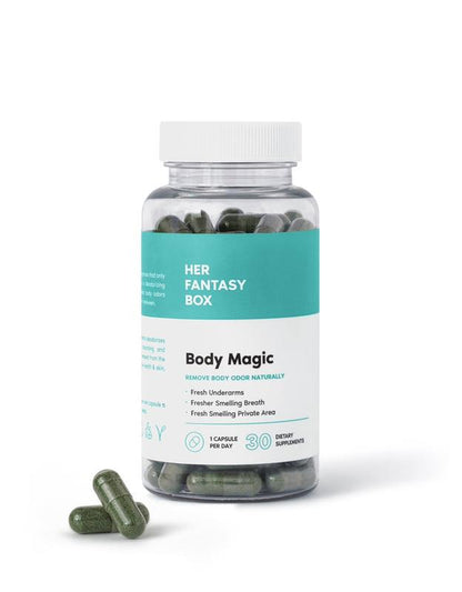 Say Goodbye to Odor with Body Magic Chlorophyll Pills - Detox, Freshen, and Support Healthy Skin!