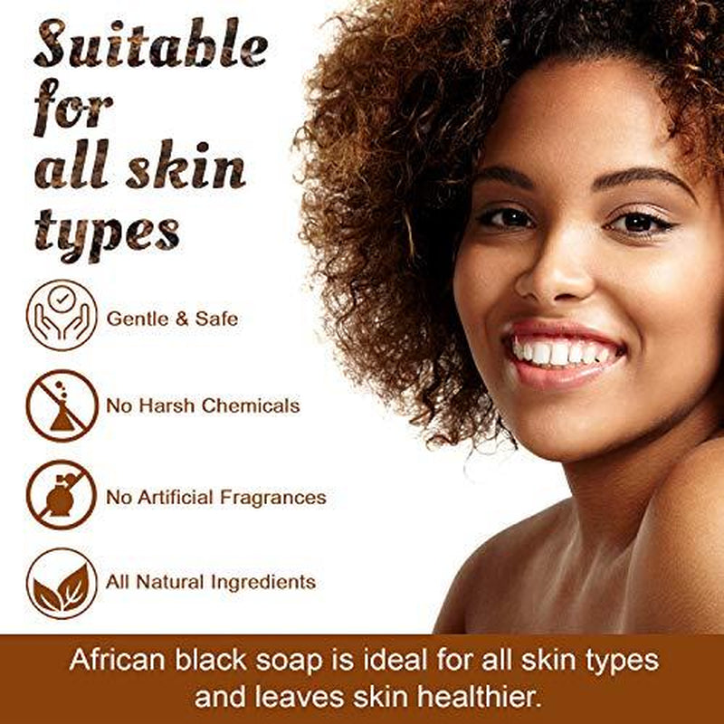 Experience the Ultimate Skin Transformation with It's Pure Natural African Black Soap Bars - Extra Rich Shea Butter (Pack of 3) - Organic Raw Soap for Radiant Skin & Hair